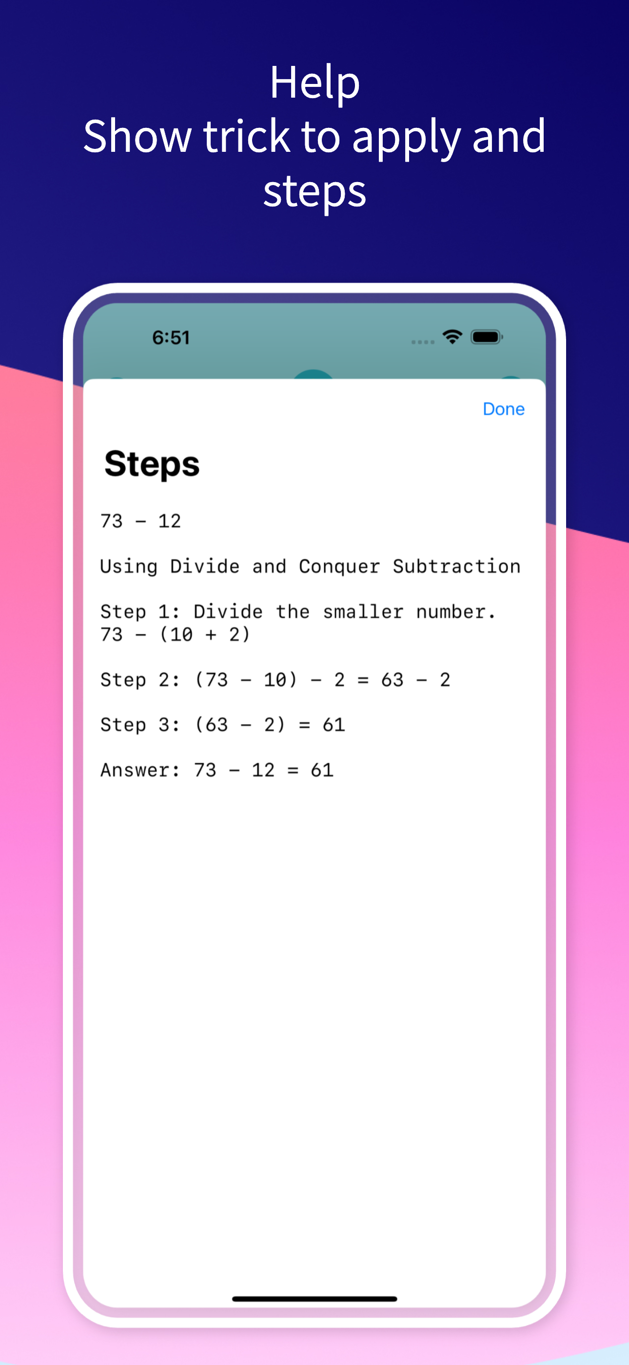 Ganana - Step Explanations